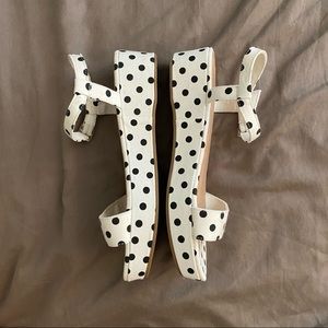Polka Dot Platform Sandals